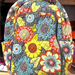 Floral Quilted Backpack